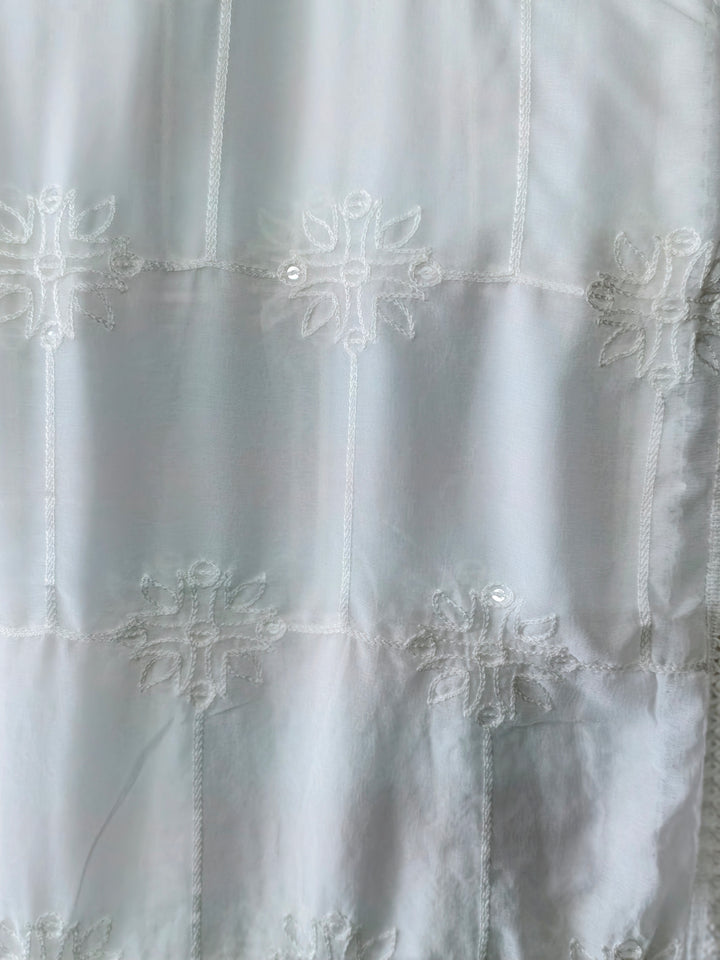 The 'Ivory & Earth' Edit: Sheer Designer Dupatta