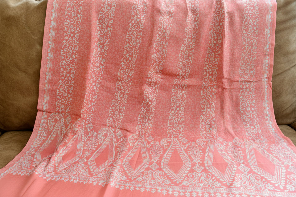 Peach Whisper – Soft Woven Stole