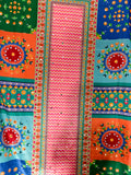 Festive Mosaic Print Dupatta with Mirror Work